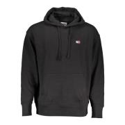 Zwarte hoodie met logo Tommy Hilfiger , Black , Heren