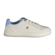 Sportieve Vetersneakers Blauw Contrast Logo Tommy Hilfiger , White , D...