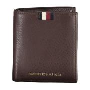 Heren Bruine Portemonnee met Muntvak Tommy Hilfiger , Brown , Heren