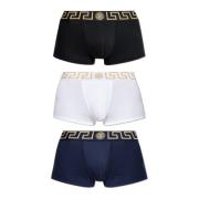 Driepak boxershorts met logo Versace , Multicolor , Heren