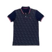 Blauw Polka Dot Katoenen Polo Shirt Carolina Herrera , Blue , Heren