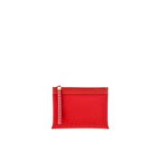 Rode Neopreen Insignia Pouch Carolina Herrera , Red , Dames