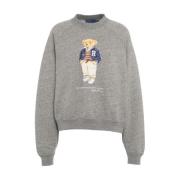 Gedrukte Raglan Sweatshirt Polo Ralph Lauren , Gray , Dames