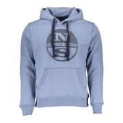 Blauwe hoodie met centrale zak North Sails , Blue , Heren