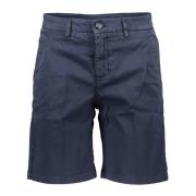 Blauwe Bermuda Shorts Slim Fit Logo North Sails , Blue , Heren