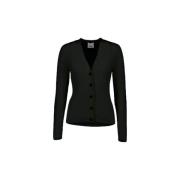 Stijlvolle Cardigan voor Elke Gelegenheid Allude , Black , Dames