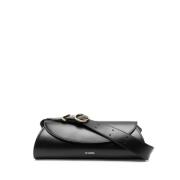 Zwarte Cannolo Kleine Crossbody Tas Jil Sander , Black , Dames