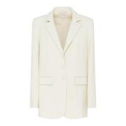 Crème Single-Breasted Blazer Klassieke Pasvorm Patrizia Pepe , Beige ,...