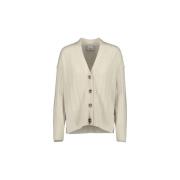 Chic Cardigan Sweater Allude , White , Dames