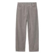 Corduroy Regular Fit Grijze Broek Carhartt Wip , Gray , Heren