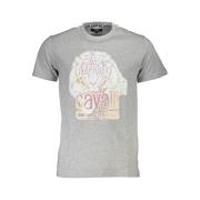 Bedrukt Logoshirt Cavalli Class , Gray , Heren