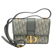 Pre-owned Leather dior-bags Dior Vintage , Gray , Dames