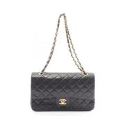 Pre-owned Leather chanel-bags Chanel Vintage , Black , Dames