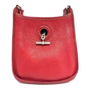 Pre-owned Leather shoulder-bags Hermès Vintage , Red , Dames