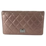 Pre-owned Leather wallets Chanel Vintage , Pink , Dames