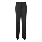 Hoge taille palazzo wolblend broek P.a.r.o.s.h. , Black , Dames