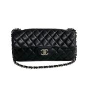 Pre-owned Leather crossbody-bags Chanel Vintage , Black , Dames