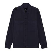 Donkerblauw Twee Zak Overshirt Ma.strum , Blue , Heren