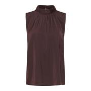 Elegante Gedrapeerde Top Donker Eiken Saint Tropez , Brown , Dames