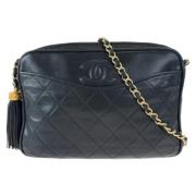 Pre-owned Leather crossbody-bags Chanel Vintage , Black , Dames