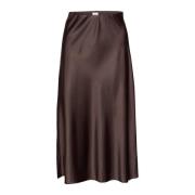 Elegante Dark Oak Rok Saint Tropez , Brown , Dames