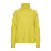 Rollneck Pullover Trui Celery Saint Tropez , Yellow , Dames