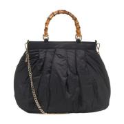 Gouden Metallic Shopper Mara La Milanesa , Black , Dames