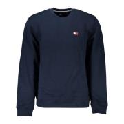 Blauwe Sweater met Lange Mouwen Logo Applicatie Tommy Hilfiger , Blue ...