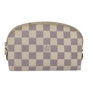 Pre-owned Canvas pouches Louis Vuitton Vintage , White , Dames