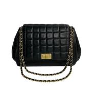 Pre-owned Leather chanel-bags Chanel Vintage , Black , Dames