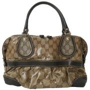 Pre-owned Plastic gucci-bags Gucci Vintage , Beige , Dames