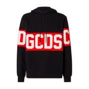 Lange Mouw Logo Hoodie Gcds , Black , Heren