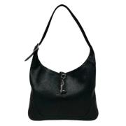 Pre-owned Leather shoulder-bags Hermès Vintage , Black , Dames