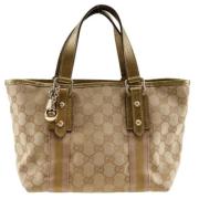 Pre-owned Canvas gucci-bags Gucci Vintage , Brown , Dames