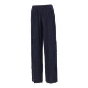 Wol Wave Textuur Broek Herno , Blue , Dames