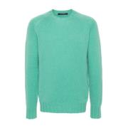 Groene Sweatshirt Aw24 Herenmode Tagliatore , Green , Heren