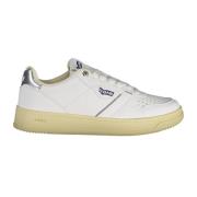 Sportieve Vetersneakers Wit Contrast Logo GAS , White , Dames