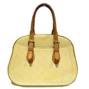 Pre-owned Leather handbags Louis Vuitton Vintage , Yellow , Dames