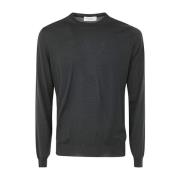 Groene Merino Crew Neck Sweater Filippo De Laurentiis , Green , Heren