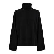 Gezellige Turtle Neck Sweater Designers Remix , Black , Dames