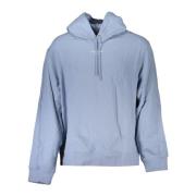 Heren hoodie met logo print Calvin Klein , Blue , Heren