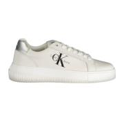 Sportieve witte sneakers met contrastdetails Calvin Klein , White , Da...