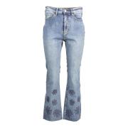 Flared Jeans Desigual , Blue , Dames