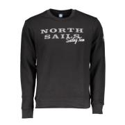 Zwarte Crewneck Sweatshirt met Lange Mouwen North Sails , Black , Here...