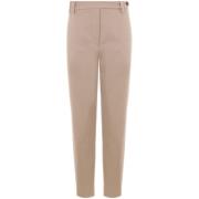 Beige Broek Aw24 Damesmode Brunello Cucinelli , Beige , Dames