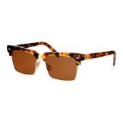 Stijlvolle zonnebril met 0MU 10Zs Miu Miu , Brown , Dames