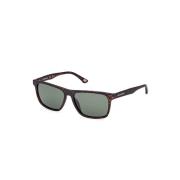 Gepolariseerde zonnebril Havana Groene Lens Skechers , Brown , Heren