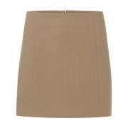 Korte Rok Walnoot Slim-Fit Soaked in Luxury , Brown , Dames