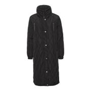 Quilt Jacket Zwart Diep Stijlvol Kaffe , Black , Dames