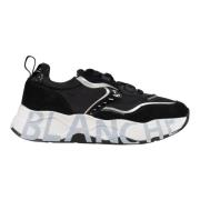 Club 105 Sneakers Voile Blanche , Black , Dames